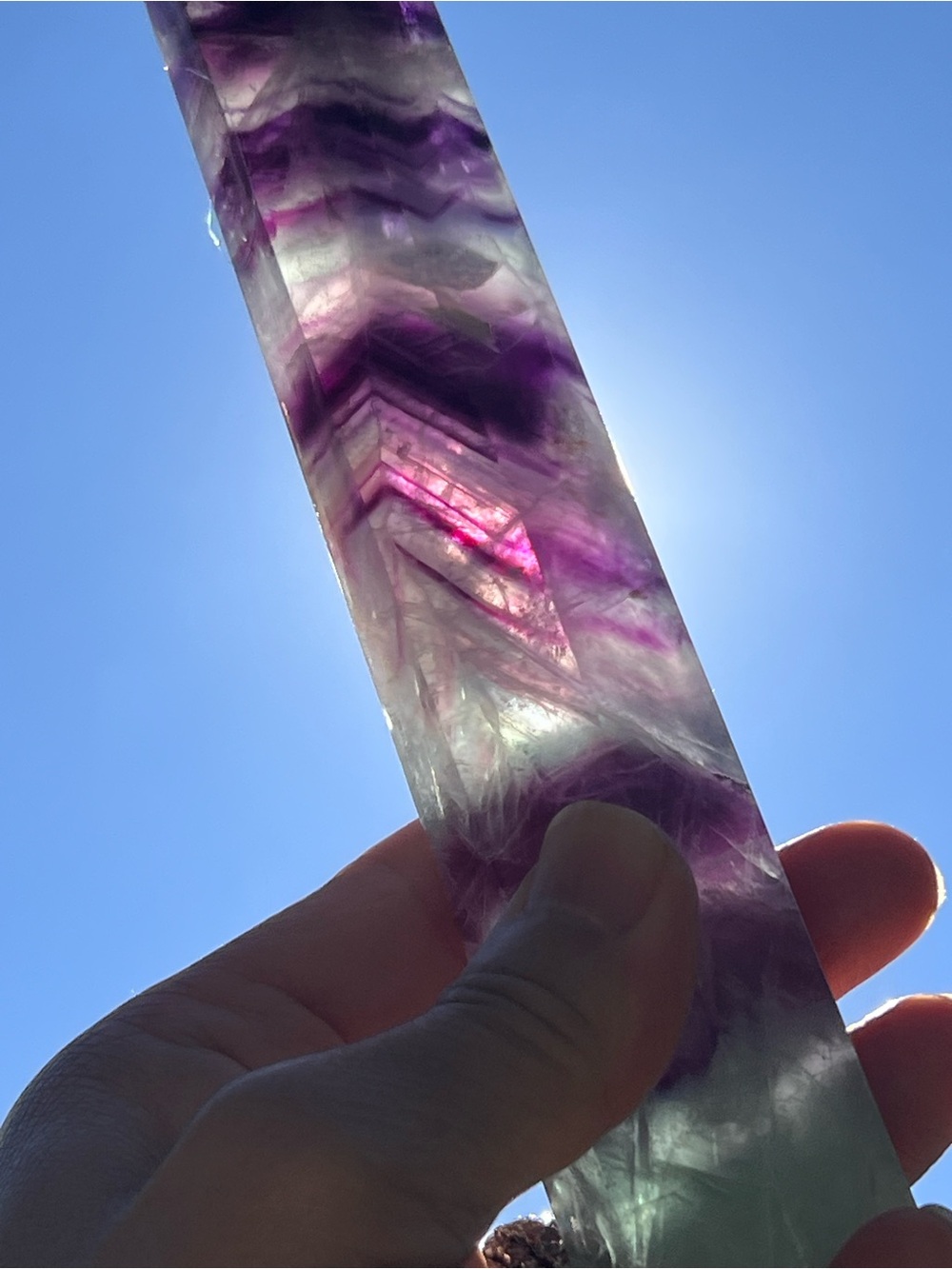 Fluorite (9) tower | crystal
